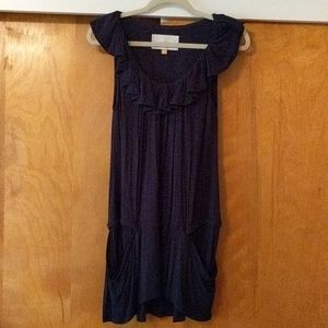 Anthropologie LEIFSDOTTIR Navy Dress
